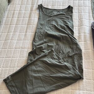 Isabel Maternity by Ingrid & Isabel Olive Tank Dress